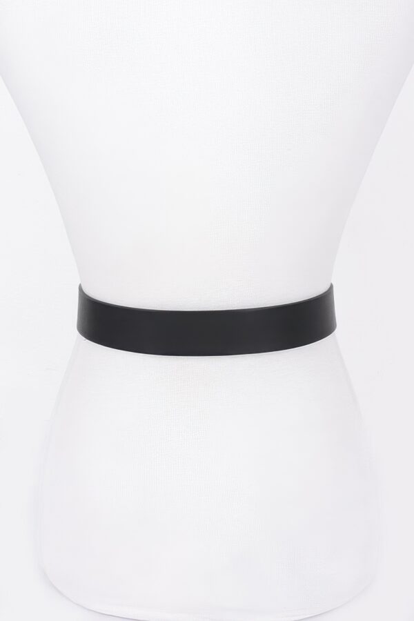 Faux Leather Belt with Metal Buckle – Black, Camel, Red
