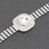 Rhinestone Necklace Set – Delicate Collar, Gold-Clear & Silver-Clear