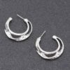Gold-Plated Minimalist Metal Earrings – Gold & Silver