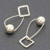 Gold Plated Metal Earring – 3″ Drop