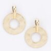 Gold-Plated Metal Drop Earrings – Minimal Modern