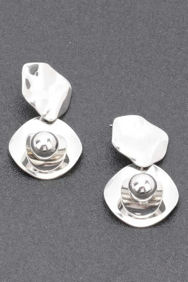 Gold Plated Metal Earring – 2.25″ Drop, Lightweight Minimalist