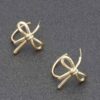 Gold-Plated Metal Earring – Minimalist Shine