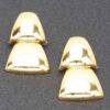 Gold Plated Metal Earrings – Sleek Minimalist Finish