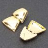 Gold Plated Metal Earrings – Sleek Minimalist Finish