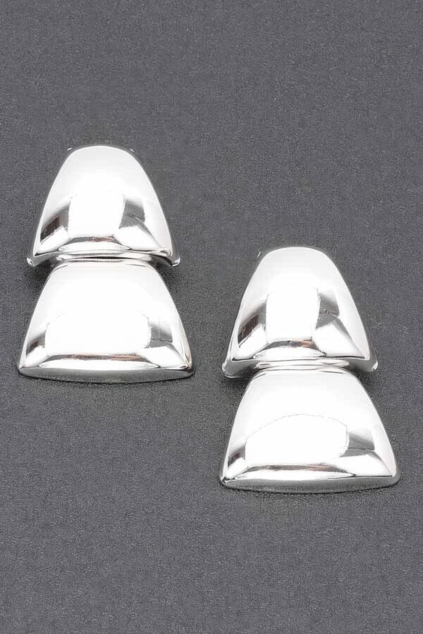 Gold Plated Metal Earrings – Sleek Minimalist Finish