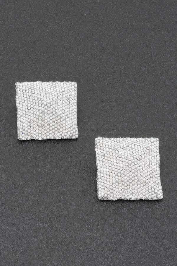 Rhinestone Statement Earrings – Gold & Silver