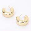 Gold-Plated Metal Earrings – Minimalist 1″ Design