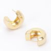 Gold-Plated Metal Earrings – Minimalist 1″ Design