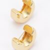 Gold-Plated Metal Earrings – Minimalist 1″ Design