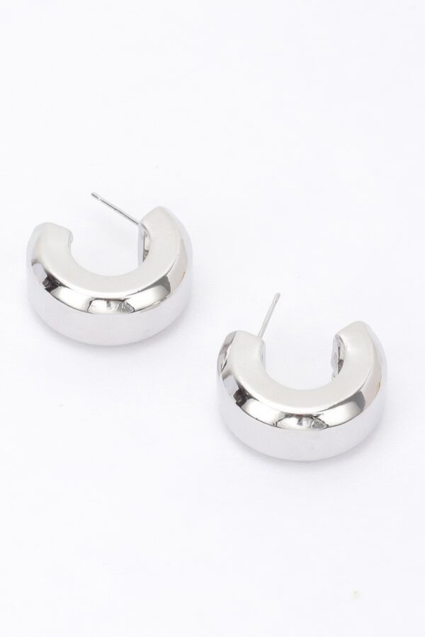 Gold-Plated Metal Earrings – Minimalist 1″ Design