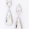 Gold-Plated Elongated Metal Earrings