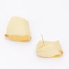 Gold-Plated Metal Stud Earring – Polished Minimalist