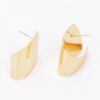 Gold-Plated Metal Stud Earring – Polished Minimalist