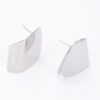 Gold-Plated Metal Stud Earring – Polished Minimalist