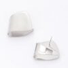 Gold-Plated Metal Stud Earring – Polished Minimalist