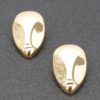 Gold-Plated Metal Earring – Sleek Gold Silhouette