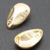 Gold-Plated Metal Earring – Sleek Gold Silhouette