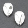 Gold-Plated Metal Earring – Sleek Gold Silhouette