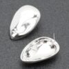 Gold-Plated Metal Earring – Sleek Gold Silhouette
