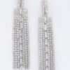 Rhinestone Row Drop Earrings – Sparkling Clear