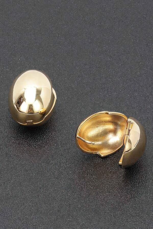 Vintage Gold-Plated Earring with Sterling Silver Post