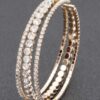 Rhinestone Bracelet with Clear Stones – Gold or Silver