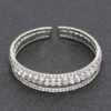 Rhinestone Bracelet with Clear Stones – Gold or Silver