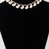 Double Link Chain Choker – Layered Metal Necklace, Gold