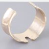 Abstract Wave Metal Cuff Bracelet – Gold