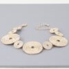 Multi Disc Hammered Bracelet – Gold or Silver