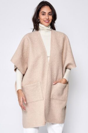 Open Front Pocket Kimono – Lightweight Draped Layer