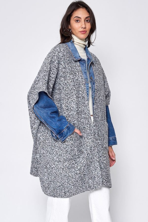 Open Front Pocket Kimono – Lightweight Draped Layer