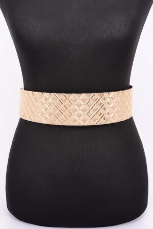 Metal Waist Belt – Polished Iron Finish (Gold, Silver)