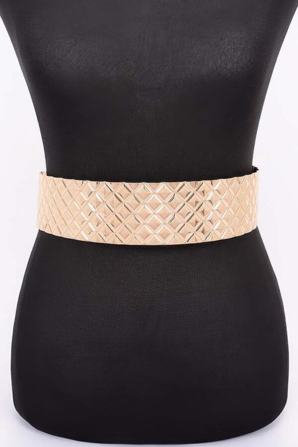 Metal Waist Belt – Polished Iron Finish (Gold, Silver)