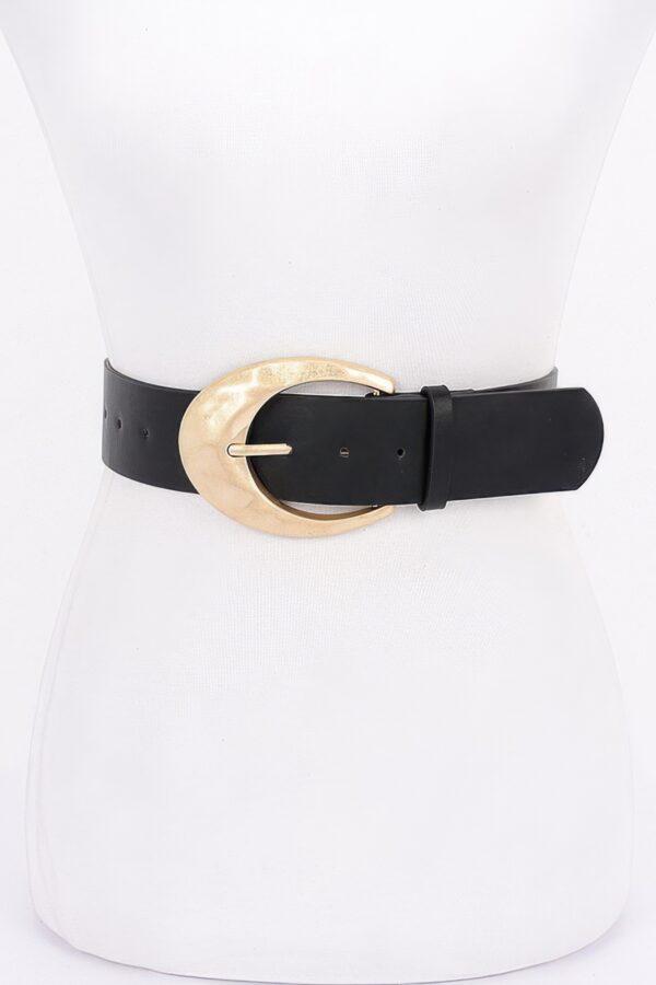 Metal Buckle PU Belt – Sleek Minimalist Belt