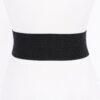 Pearl-Accent Metallic PU Wide Elastic Belt