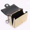 Metallic Acrylic Flap Bag with Mixed Metal Accents
