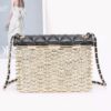 Metallic Acrylic Flap Bag with Mixed Metal Accents