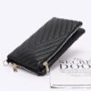 Quilted Faux Leather Half-Fold Clutch – Black, Nude, White