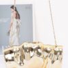 Acrylic Case Bag – Transparent Box Clutch with Metal Accents