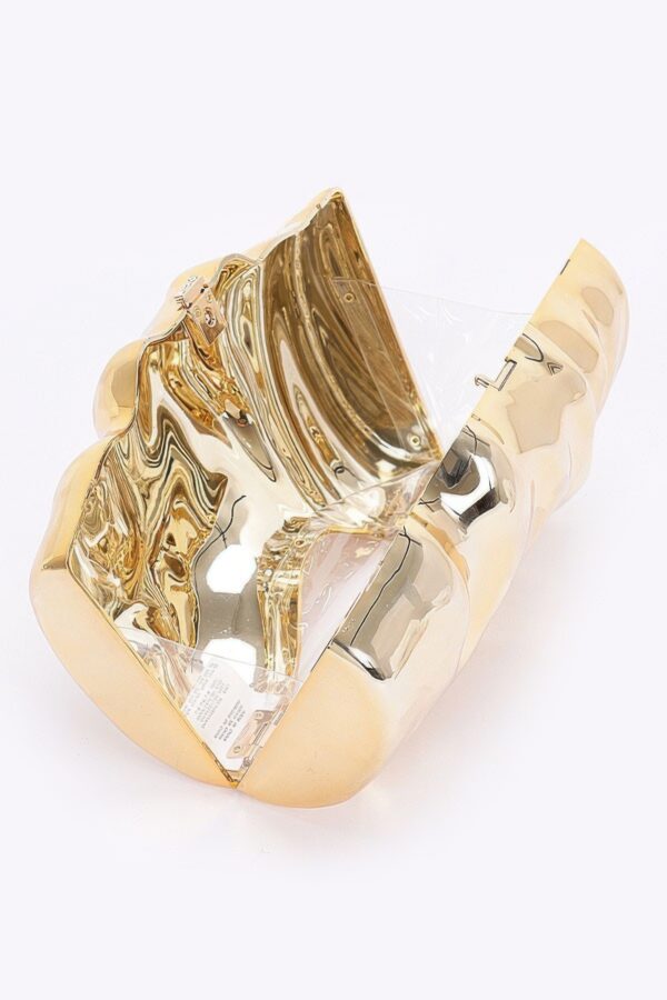 Acrylic Case Bag – Transparent Box Clutch with Metal Accents