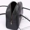 Faux Leather Sport Bag with Mixed Metal Accents