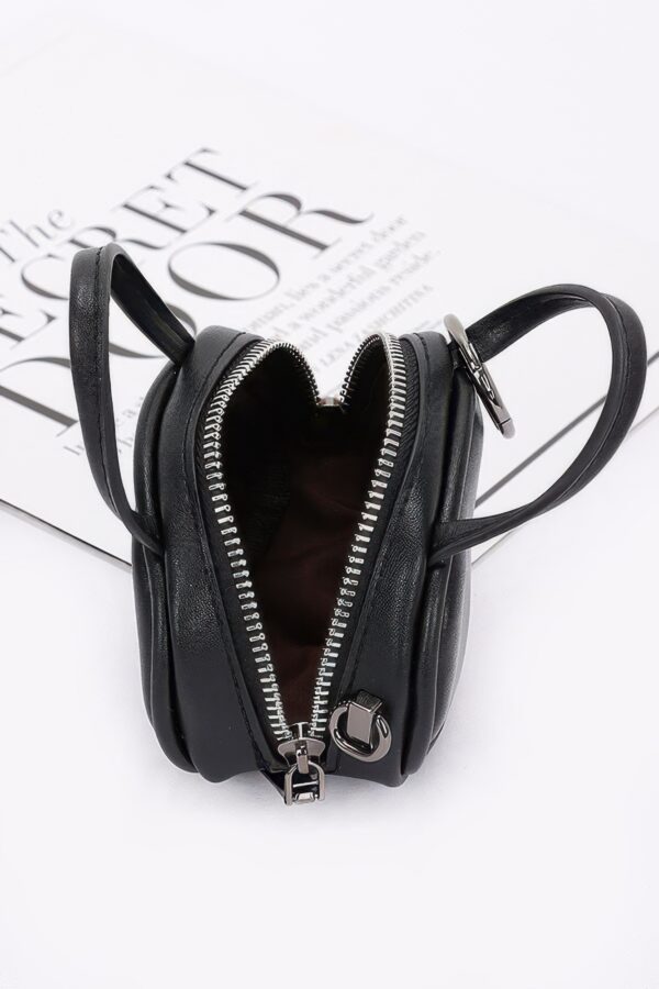 Faux Leather Sport Bag with Mixed Metal Accents