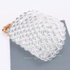 Clear PVC Tote with Bamboo Handle & Bead Detail