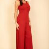 Sleeveless Tank Wide-Leg Jumpsuit – Scoop Neck