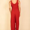 Sleeveless Tank Wide-Leg Jumpsuit – Scoop Neck