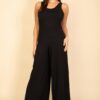 Sleeveless Tank Wide-Leg Jumpsuit – Scoop Neck