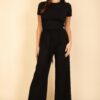 Relaxed Fit Top & High-Waist Wide-Leg Pants Set