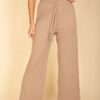 Relaxed Fit Top & High-Waist Wide-Leg Pants Set